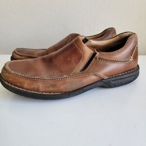 Johnston & Murphy 25-1712 Brown Leather‎ Slip-On Brown Loafers Men's Size 10.5 M